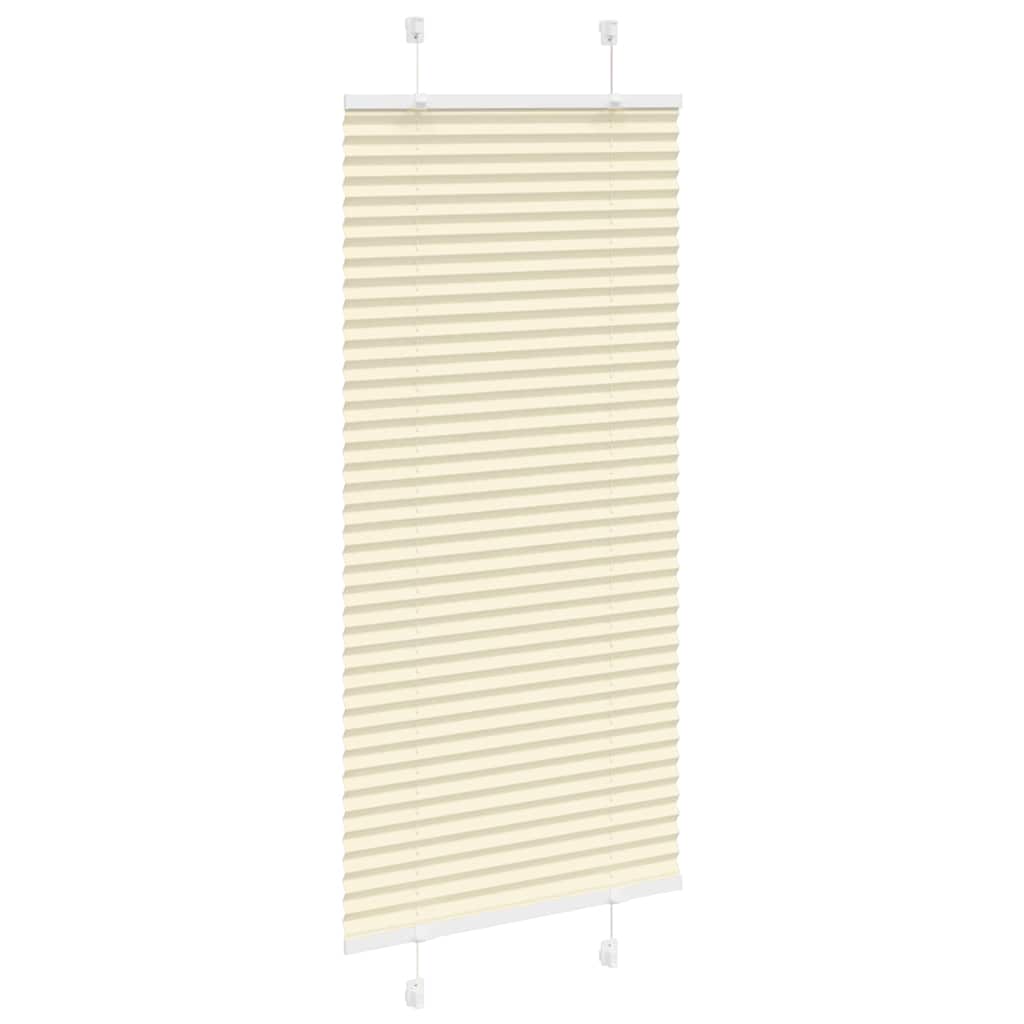 Thumbnail - vidaXL Plissee Creme 65x150 cm Stoffbreite 64,4 cm Polyester