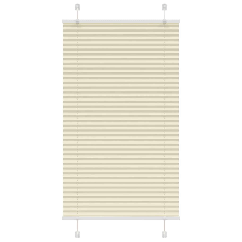 vidaXL Plissee Creme 70x150 cm Stoffbreite 69,4 cm Polyester