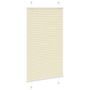 Plisovaná roleta krémová 75x150 cm Šířka látky 74,4cm Polyester - obrázek 3