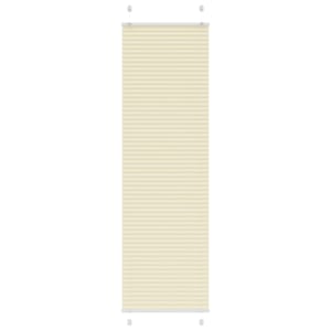 Plisovaná roleta krémová 65x200 cm Šířka látky 64,4cm Polyester - obrázek 1