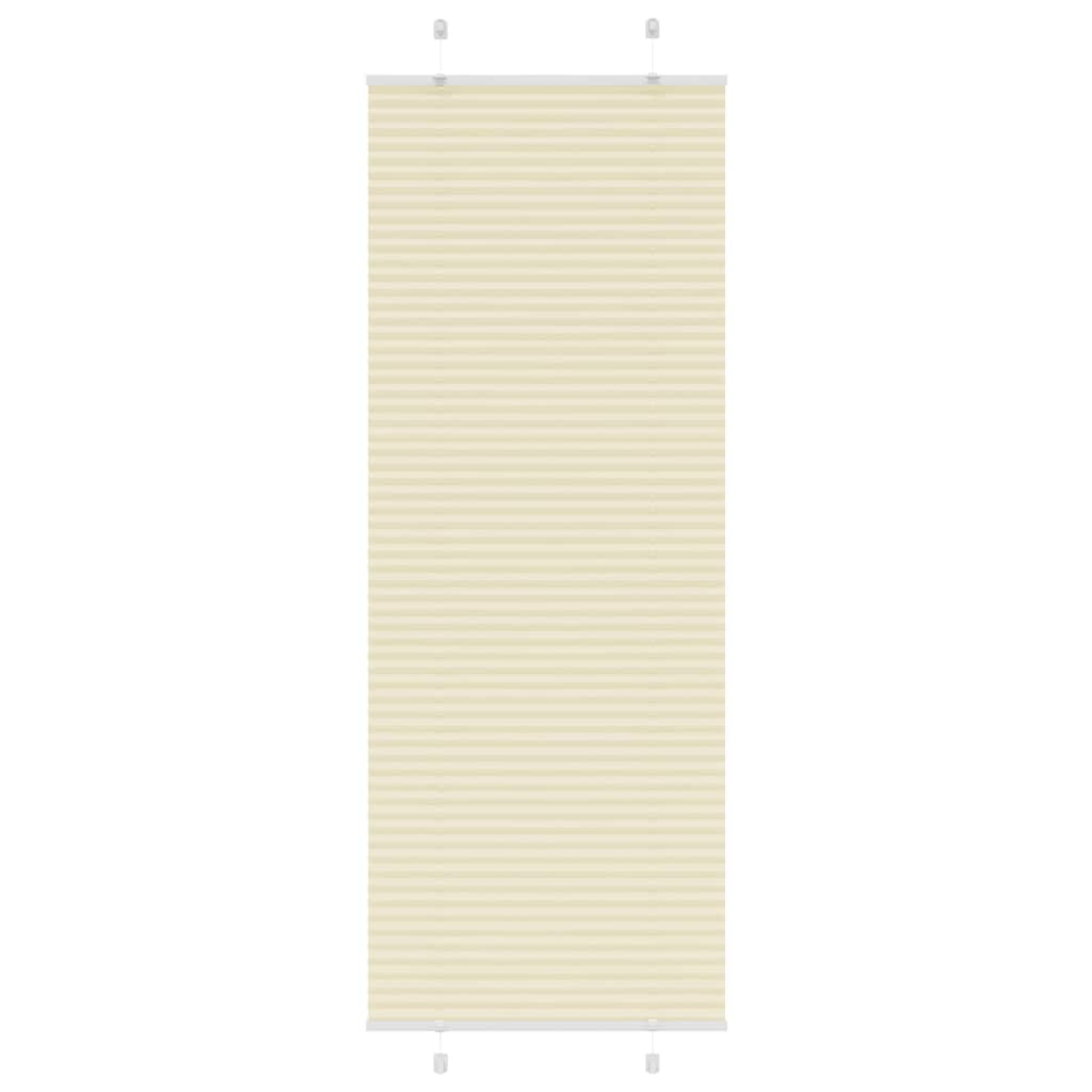 vidaXL Plissee Creme 70x200 cm Stoffbreite 69,4 cm Polyester