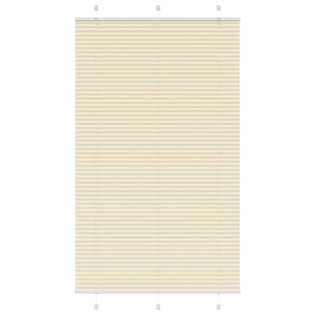 vidaXL Plissee Creme 115x200 cm Stoffbreite 114,4 cm Polyester