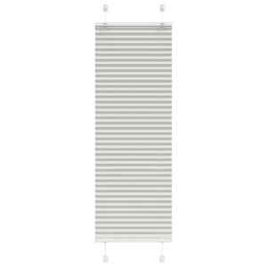 Plisovaná roleta světle šedá 45x100 cm Šířka látky 44,4 cm - obrázek 1