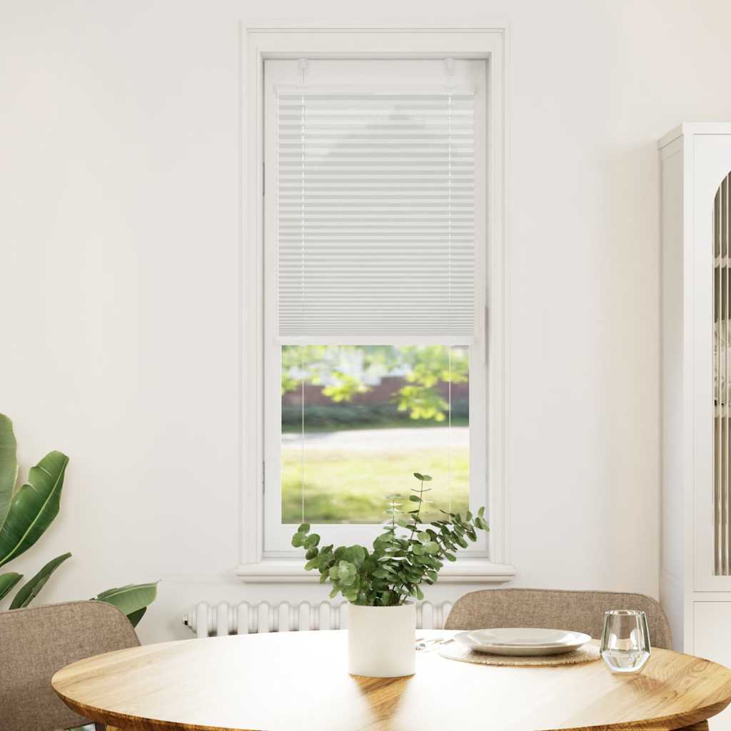 vidaXL Plissé rolgordijn 45x100 cm stofbreedte 44,4 cm lichtgrijs afbeelding