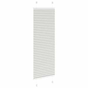Plisovaná roleta světle šedá 45x100 cm Šířka látky 44,4 cm - obrázek 4