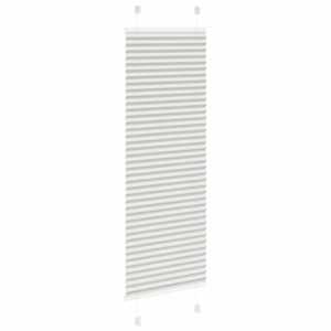 Plisovaná roleta světle šedá 50x100 cm Šířka látky 49,4 cm - obrázek 4