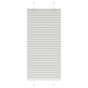 Plisovaná roleta světle šedá 55x100 cm Šířka látky 54,4 cm - obrázek 1