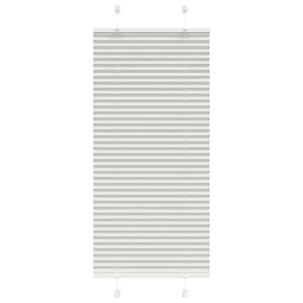 vidaXL plisseeritud ruloo helehall 60x100 cm kanga laius 59,4 cm