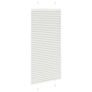 Plisovaná roleta světle šedá 60x100 cm Šířka látky 59,4 cm - obrázek 4