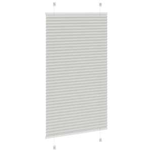 Plisovaná roleta světle šedá 70x100 cm Šířka látky 69,4 cm - obrázek 4