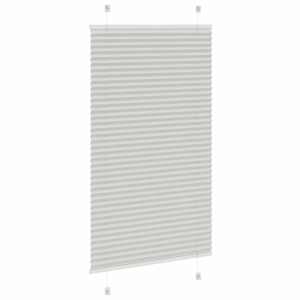 Plisovaná roleta světle šedá 75x100 cm Šířka látky 74,4 cm - obrázek 4