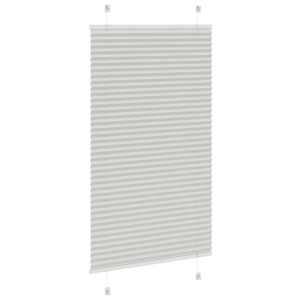 Plisovaná roleta světle šedá 80x100 cm Šířka látky 79,4 cm - obrázek 4