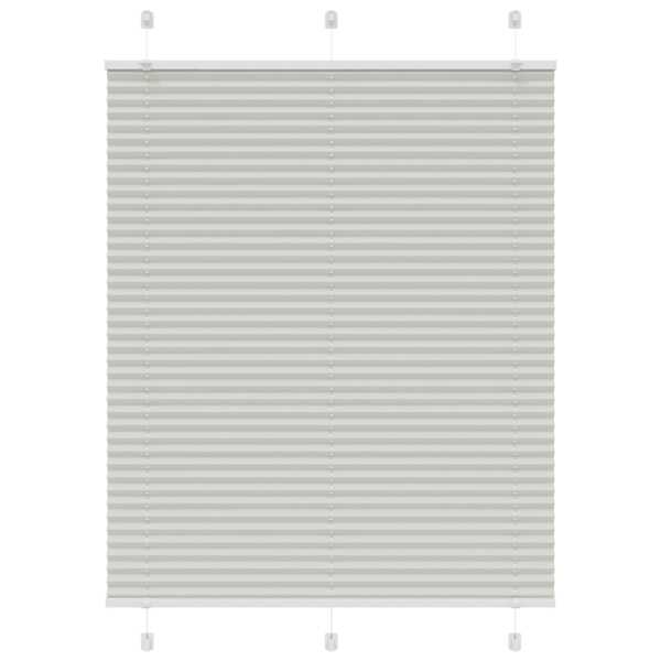 vidaXL plisseeritud ruloo helehall 105x100 cm kanga laius 104,4 cm