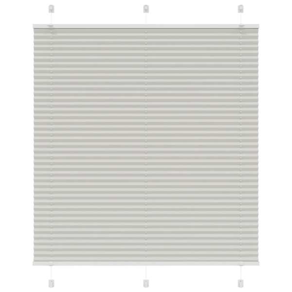 vidaXL plisseeritud ruloo helehall 115x100 cm kanga laius 114,4 cm