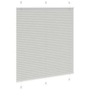Plisovaná roleta světle šedá 120x100 cm Šířka látky 119,4 cm - obrázek 3