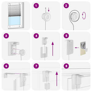 Plisovaná roleta světle šedá 120x100 cm Šířka látky 119,4 cm - obrázek 6
