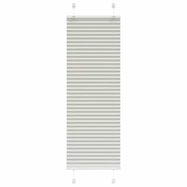 vidaXL plisseeritud ruloo helehall 45x150 cm kanga laius 44,4 cm