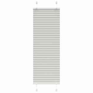 Plisovaná roleta světle šedá 45x150 cm Šířka látky 44,4 cm - obrázek 1