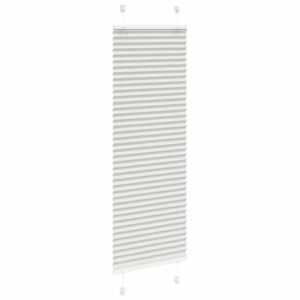 Plisovaná roleta světle šedá 45x150 cm Šířka látky 44,4 cm - obrázek 3