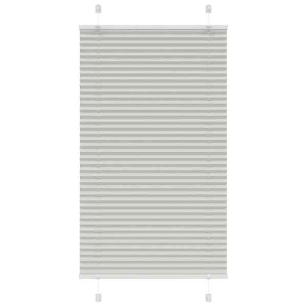 vidaXL plisseeritud ruloo helehall 75x150 cm kanga laius 74,4 cm