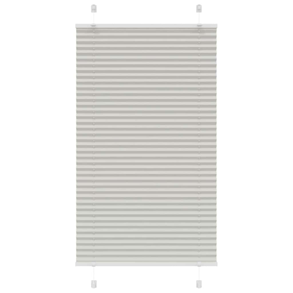 Thumbnail - vidaXL Plissee Hellgrau 75x150 cm Stoffbreite 74,4 cm Polyester