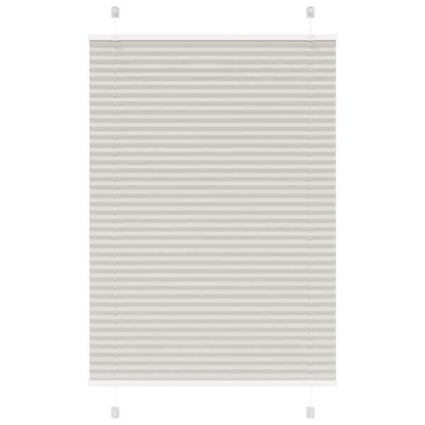 vidaXL plisseeritud ruloo helehall 85x150 cm kanga laius 84,4 cm