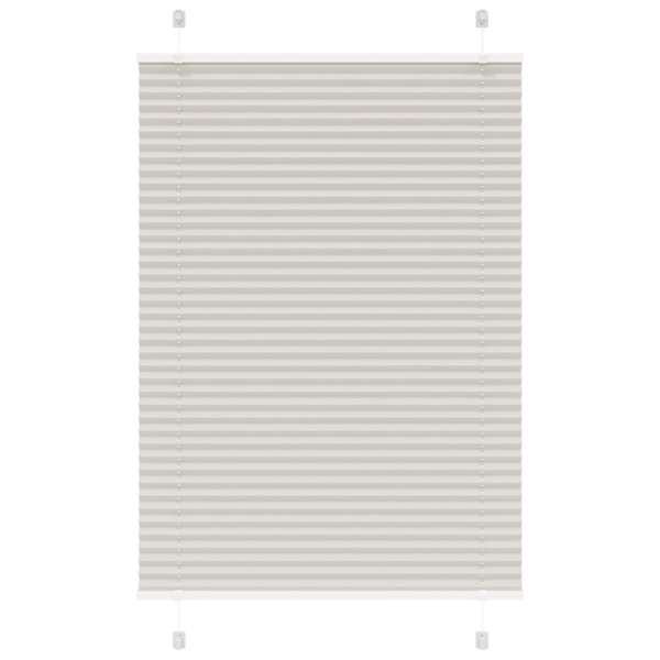 vidaXL plisseeritud ruloo helehall 90x150 cm kanga laius 89,4 cm