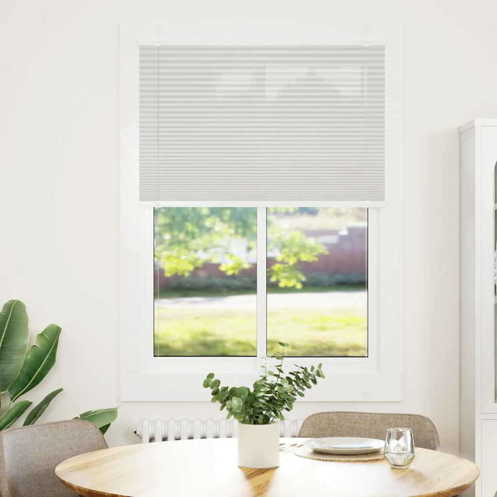 vidaXL plisovaná roleta svetlosivá 95x150 cm šírka látky 94,4 cm