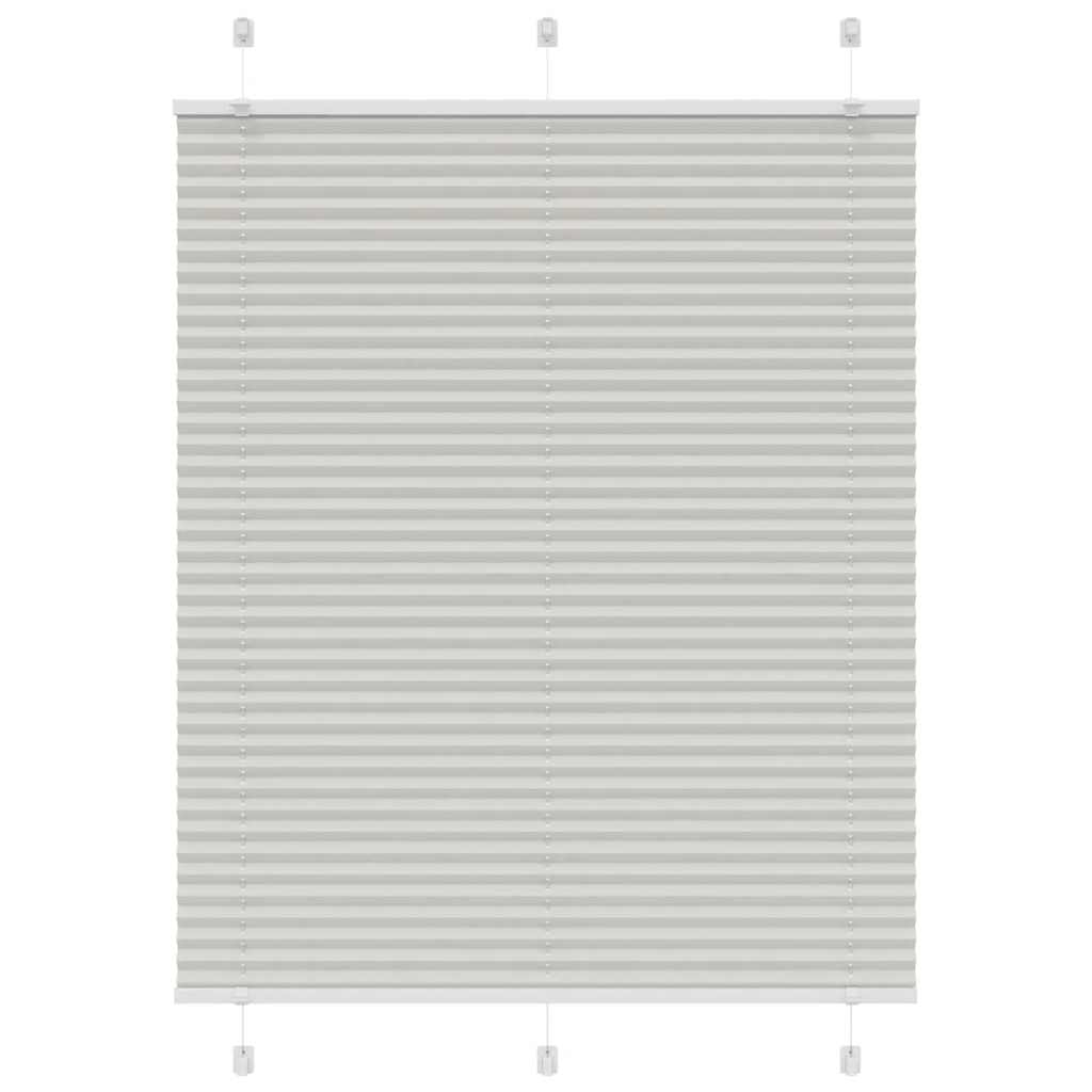 vidaXL Jaluză plisată gri deschis 105x150 cm Lățime țesătură 104,4 cm