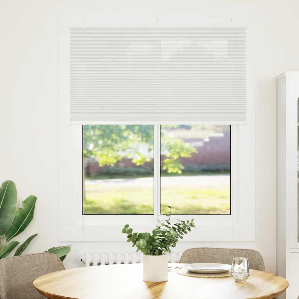 vidaXL Jaluzea plisată gri deschis 110x150 cm Lățime țesătură 109,4 cm