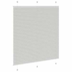 Plisovaná roleta světle šedá 120x150 cm Šířka látky 119,4 cm - obrázek 4