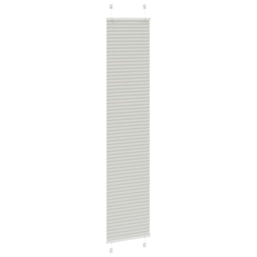 Thumbnail - vidaXL Plissee Hellgrau 40x200 cm Stoffbreite 39,4 cm Polyester