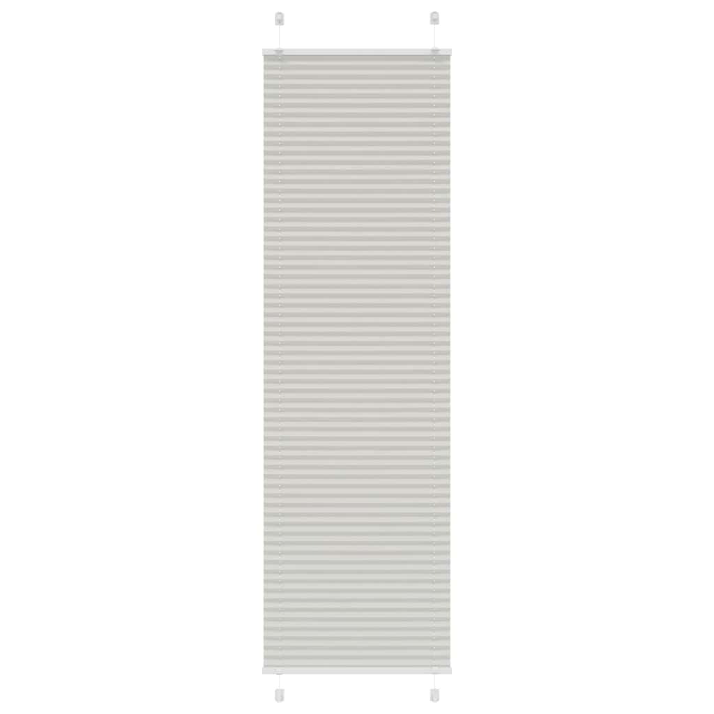 vidaXL Plisovaná roleta světle šedá 55x200 cm Šířka látky 54,4 cm