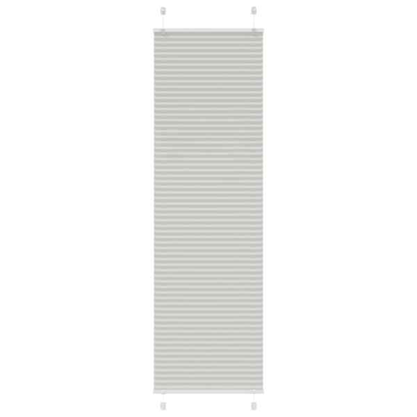 vidaXL plisseeritud ruloo helehall 60x200 cm kanga laius 59,4 cm