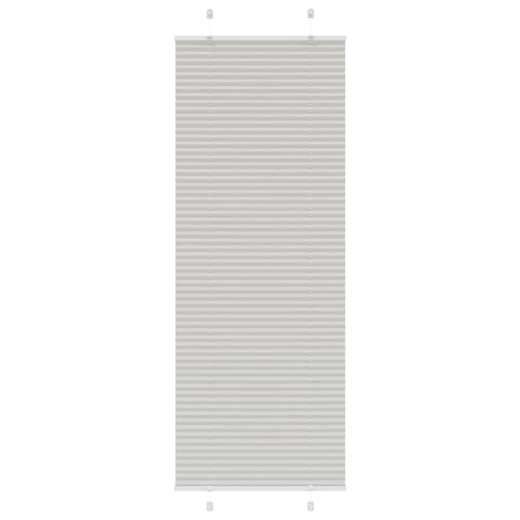 vidaXL Plisovaná roleta světle šedá 70x200 cm Šířka látky 69,4 cm