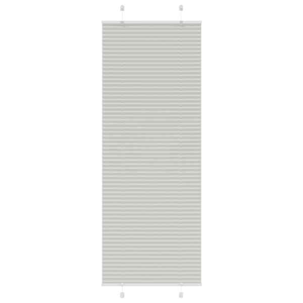 vidaXL plisseeritud ruloo helehall 75x200 cm kanga laius 74,4 cm