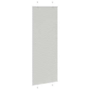 Plisovaná roleta světle šedá 75x200 cm Šířka látky 74,4 cm - obrázek 3