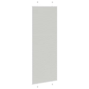 Plisovaná roleta světle šedá 75x200 cm Šířka látky 74,4 cm - obrázek 4