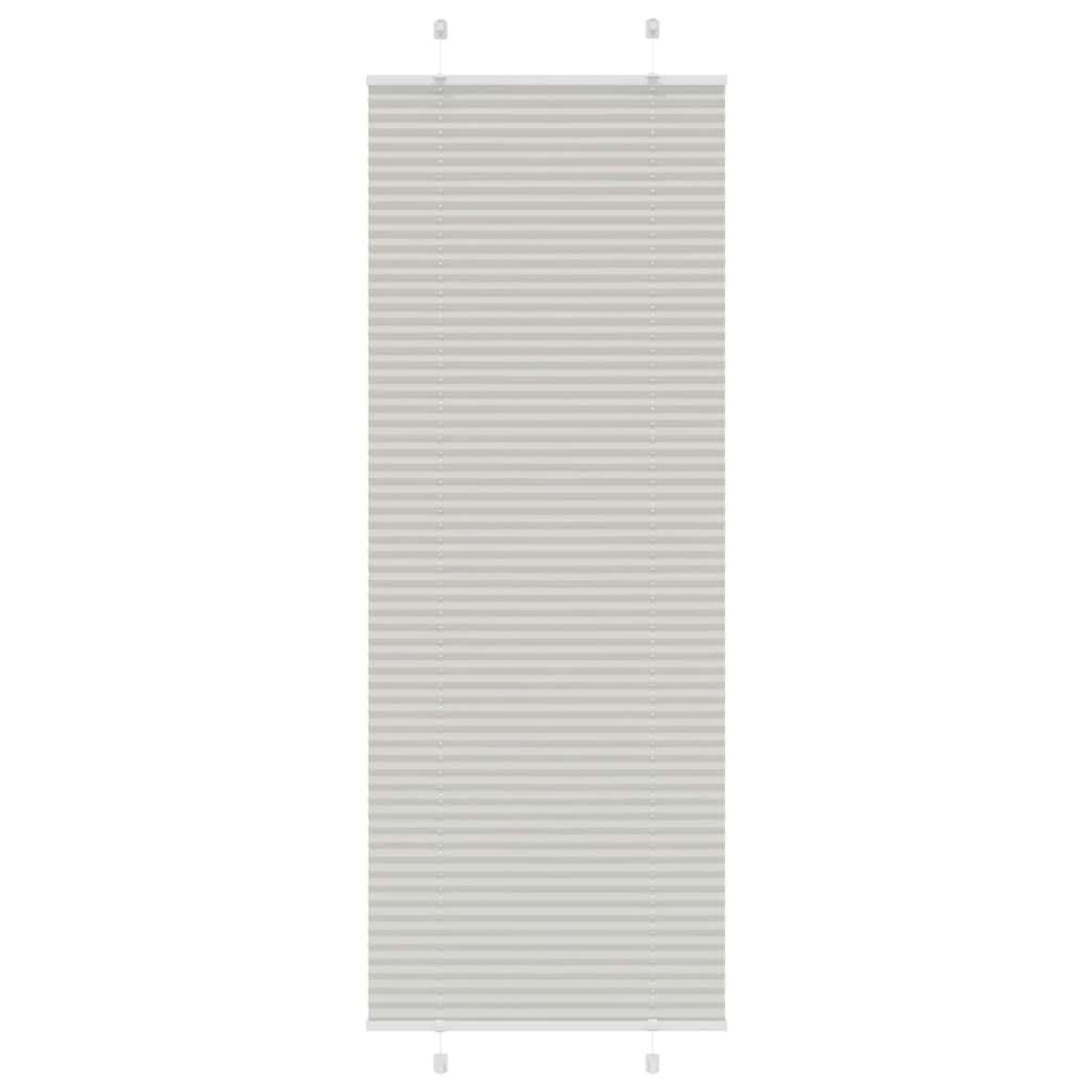 vidaXL Plisovaná roleta světle šedá 80x200 cm Šířka látky 79,4 cm