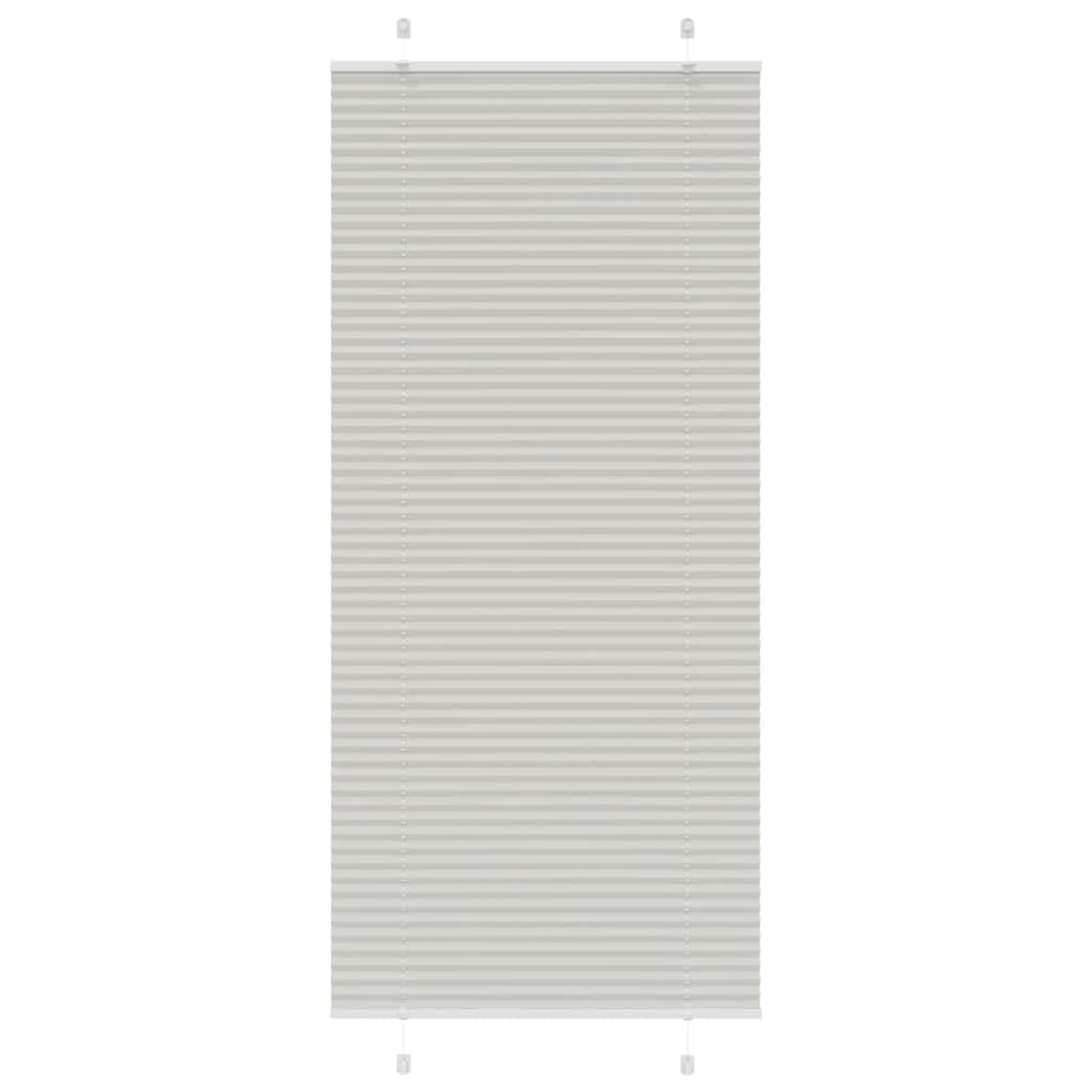 vidaXL Plisovaná roleta světle šedá 95x200 cm Šířka látky 94,4 cm