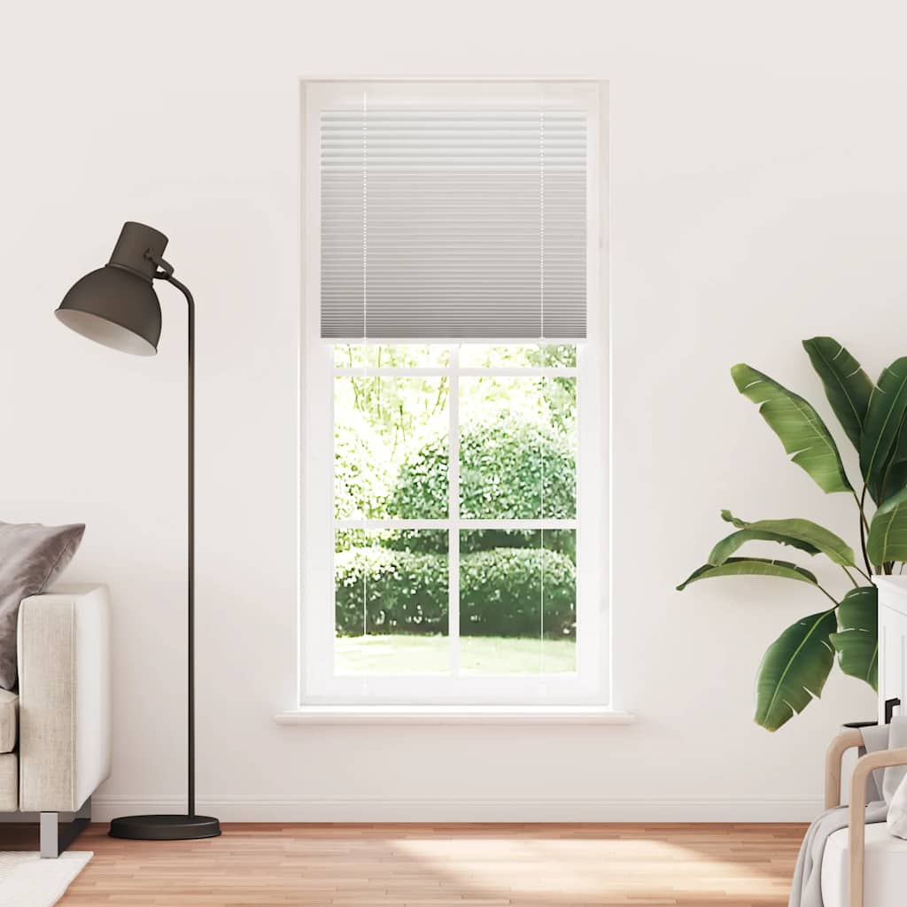 vidaXL laskostettu blindit vaaleanharmaa 100x200 cm kankaan leveys
