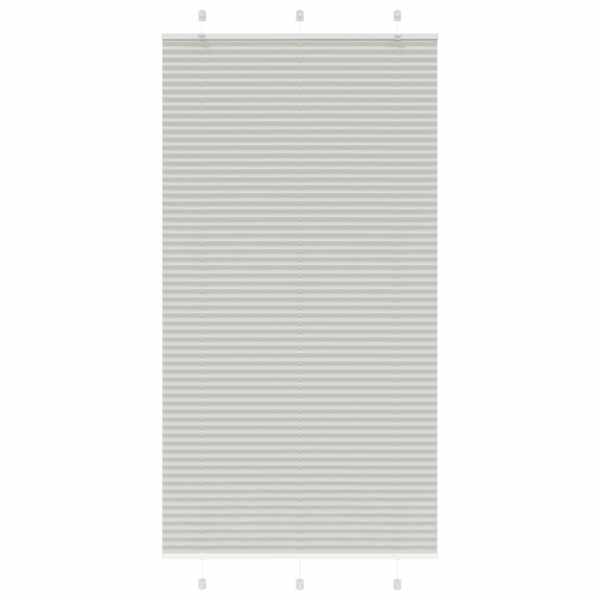 vidaXL plisseeritud ruloo helehall 105x200 cm kanga laius 104,4 cm