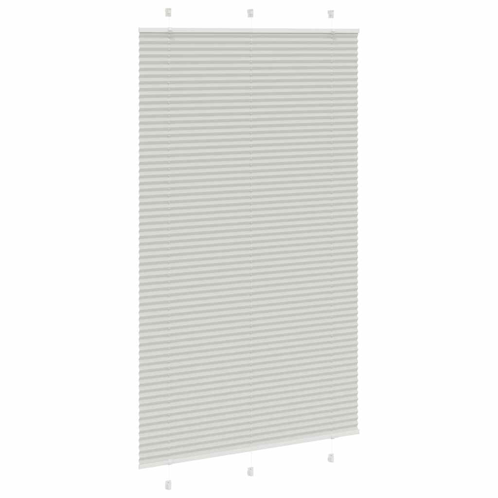 Thumbnail - vidaXL Plissee Hellgrau 115x200 cm Stoffbreite 114,4 cm Polyester