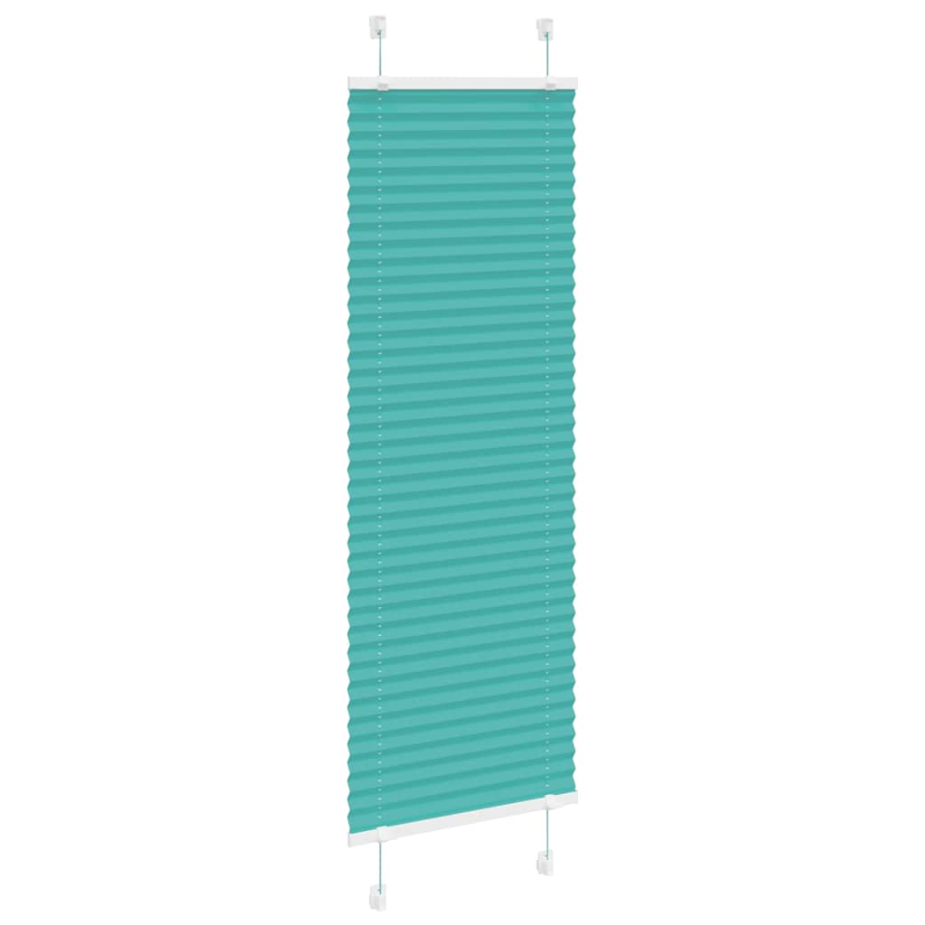 Thumbnail - vidaXL Plissee Petrolgrün 40x150 cm Stoffbreite 39,4 cm Polyester