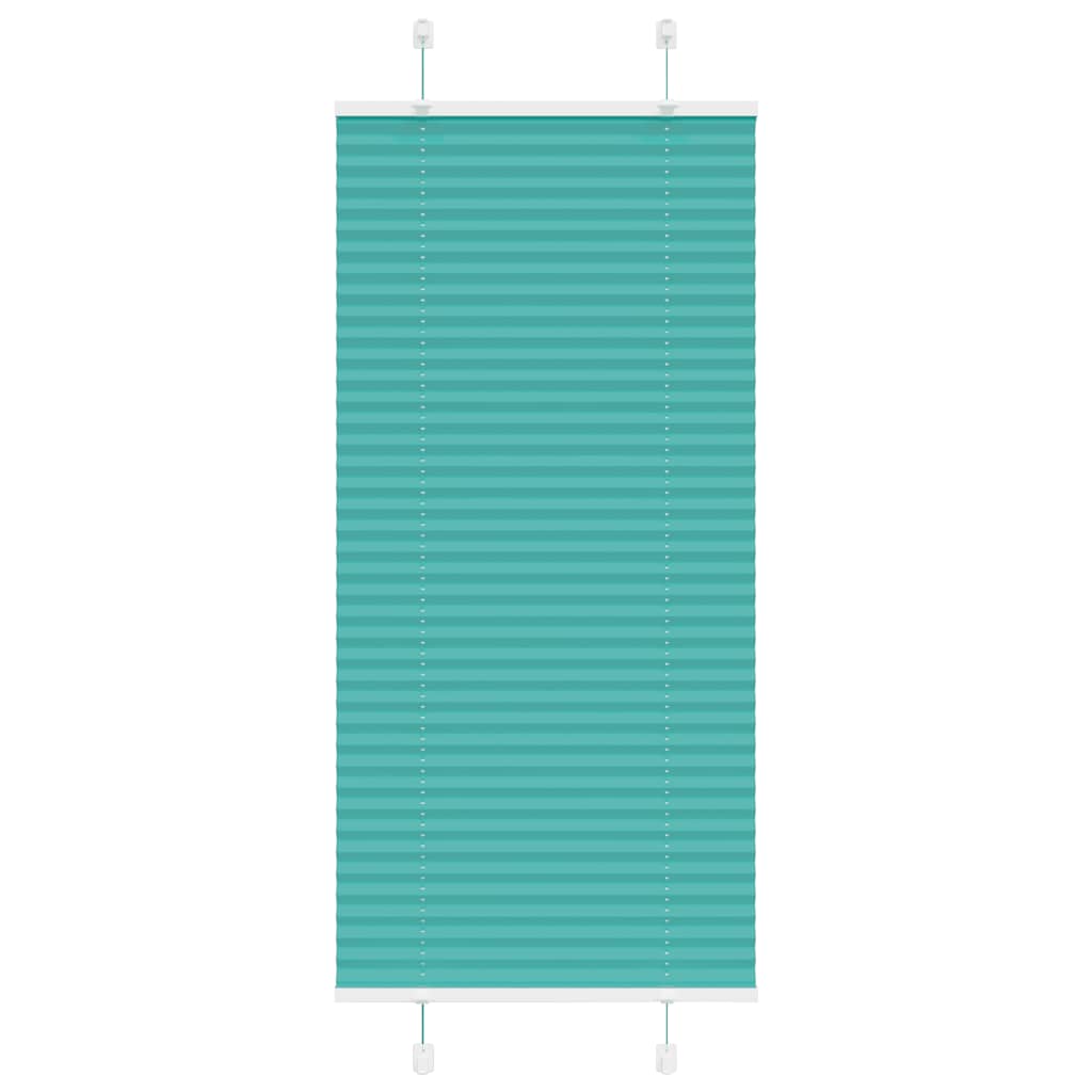 vidaXL Jaluză plisată verde petrol 60x150 cm Lățime țesătură 59,4 cm