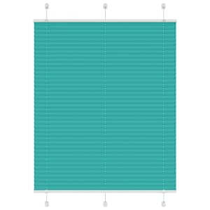 Plisirana žaluzija Petrol Green 105x150 cm Širina tkanine