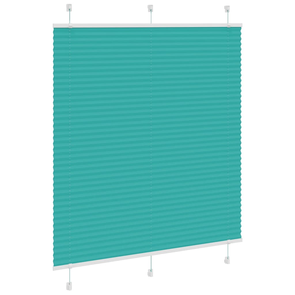 Thumbnail - vidaXL Plissee Petrolgrün 115x150 cm Stoffbreite 114,4 cm Polyester