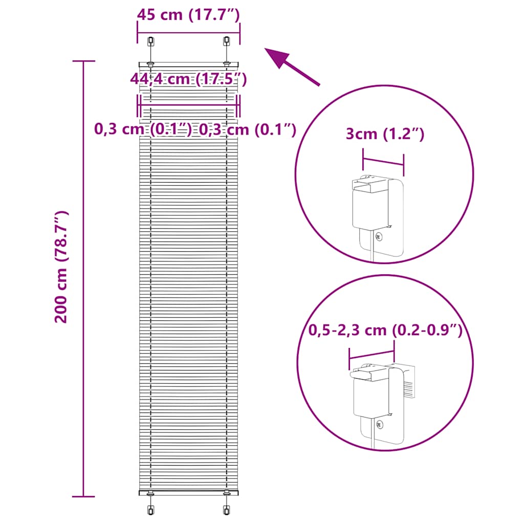 Plisovaná roleta Benzínová zelená 45x200 cm Šířka látky 44,4 cm - obrázek 14