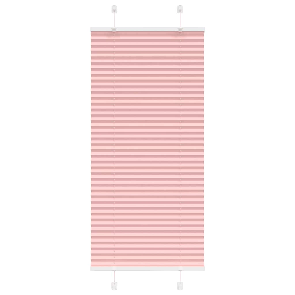 vidaXL Plissee Rosa 60x100 cm Stoffbreite 59,4 cm Polyester