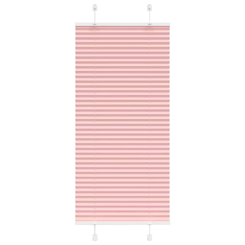 vidaXL Plissee Rosa 65x100 cm Stoffbreite 64,4 cm Polyester